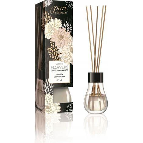 Difusor de aroma Pure Essence con varillas - Flores blancas (1/2)