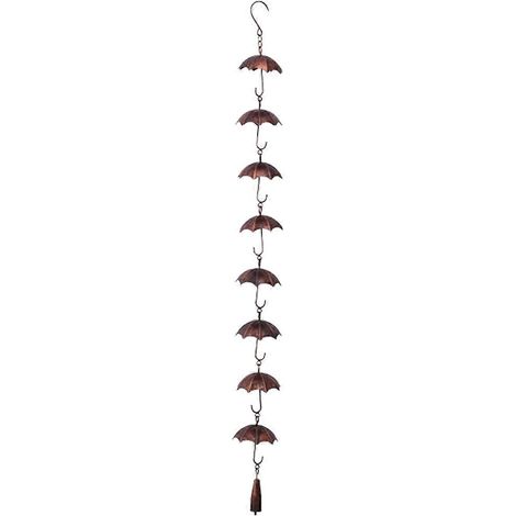 Chaînes de pluie en métal, chaîne de pluie décorative pour parapluie (1/4)