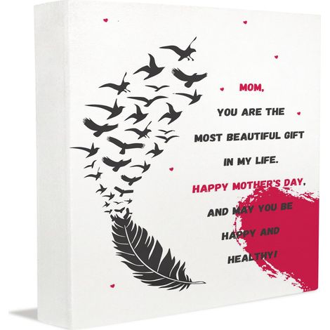 Plaque commémorative, cadre photo, cadeau souvenir pour un être cher, boîte en bois, panneau pour cadre souvenir personnalisé pour maman, papa, lui et elle (1/5)