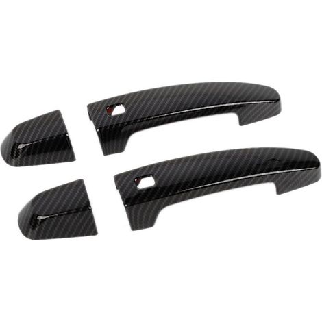Embellecedor de la manija de la puerta del coche para Camaro 2016 2017 2018 2019 2020, accesorios de fibra de carbono ABS