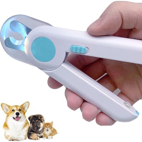 Coupe-ongles et tondeuses pour animaux de compagnie à lumière LED, coupe-ongles pour animaux de compagnie Anti-coupure de ligne de sang (1/5)