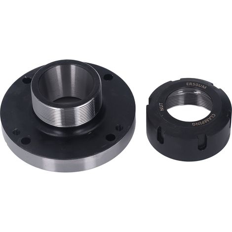 Pince ER50 125mm 7 trous précision 0.005mm mandrin porte-pince pour tour fraiseuse CNC (1/5)