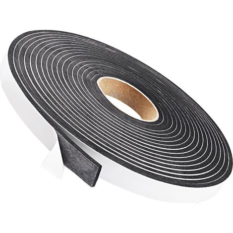 Adhesive Foam Seal 3 mm x 15 mm x 10 m, Self-Adhesive Foam Strip for Door Window Air Conditioning Weather Resistant Rubber Sealing Tape (1/5)