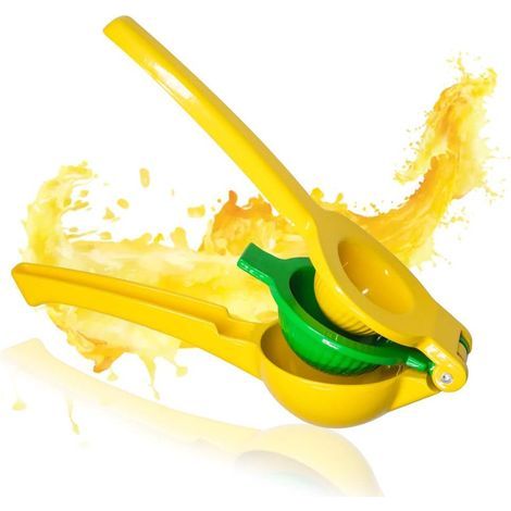 Presse Citron Manuel Presse Citron Vert 2-en-1 Presse Agrumes Manuelle en Aluminium pour Citron Orange Fruits
