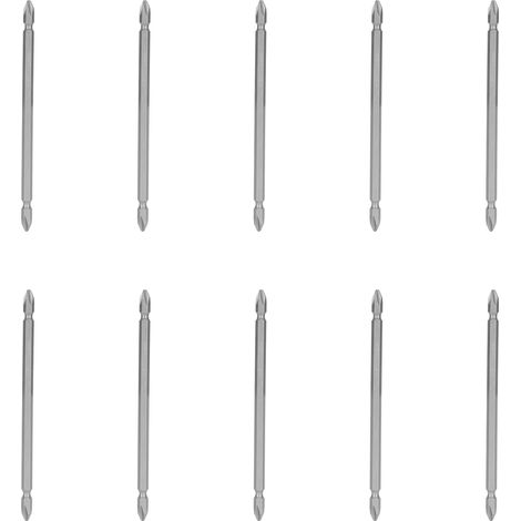 Ensemble de 10 embouts de tournevis électriques cruciformes S1/4 de 150 mm
