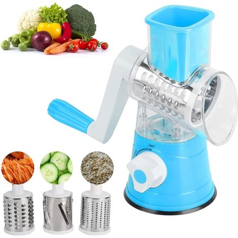 Coupe-légumes à manivelle, pour fruits, légumes et plus encore, accessoires de cuisine, râpe multifonctionnelle