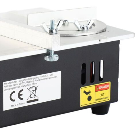 NALOOKAMIC  Mini scie circulaire multifonctionnelle, scie de bureau électrique, petit outil de coupe domestique, tour à bois
