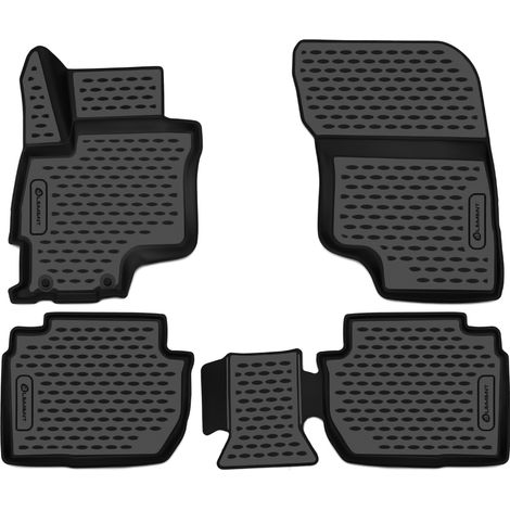 KIT TAPPETINI 3D COMPATIBILE CON MITSUBISHI Outlander PHEV, 2014-, 3
(Europe), 4 pcs.  TAPPETINO IN GOMMA TPE  BORDO ALTO 3D ANTISCIVOLO IMPERMEABILE