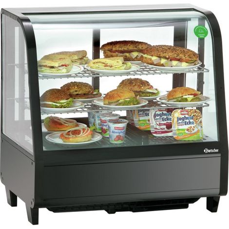 Vitrine Horizontale Réfrigérée à Poser - 100 litres Noire - DeliCool I - Bartscher (1/4)