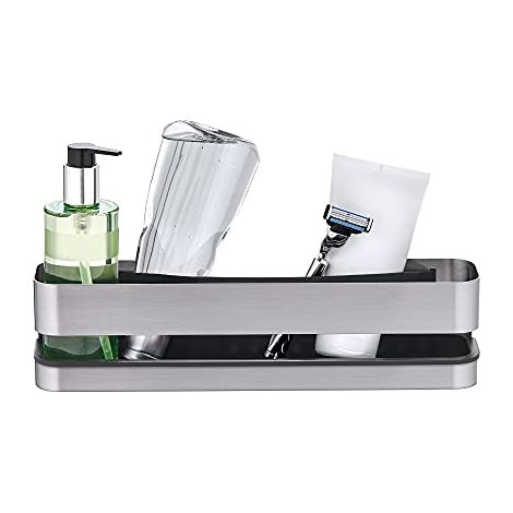Blomus 68942 Cestino per Doccia, Acciaio Inossidabile, Argento, 8,5 x 8 x 34 cm (1/4)