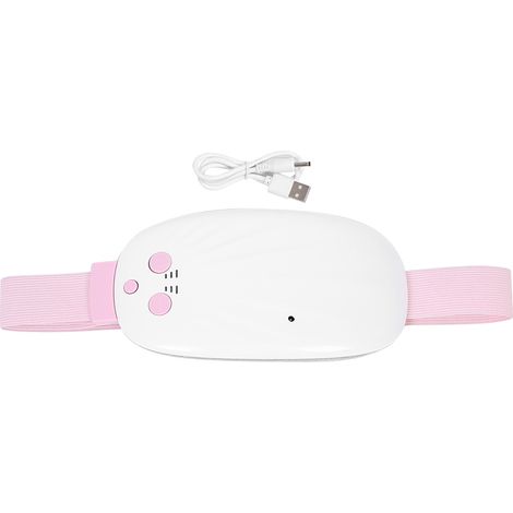 Ceinture chauffante vibrante, réglable et rechargeable, avec fonction de thermothérapie pour soulager les douleurs menstruelles. (1/5)