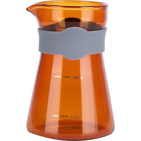 Cafetière en Verre Borosilicate avec Graduations - Café Filtre, Pot pour Café Drip, Pour la Maison ou le Café (1 Pot) (1/5)