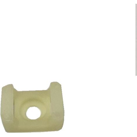 Embase pour serre-câbles 15mm x 10 mm, Ø fixation 3.5mm ( Prix pour Sachet de 500 )