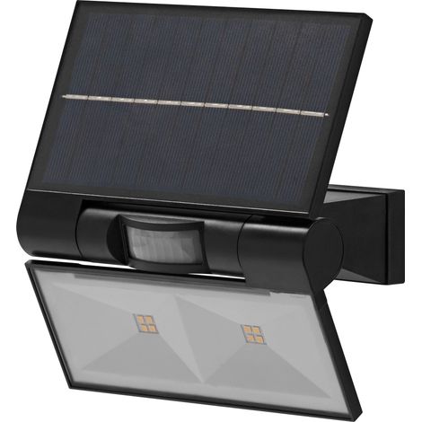 OSRAM ENDURA projecteurs solaires extérieurs avec détecteur de lumière du jour et de mouvement en gris foncé, protection IP44, remplace les projecteurs halogènes (1/4)