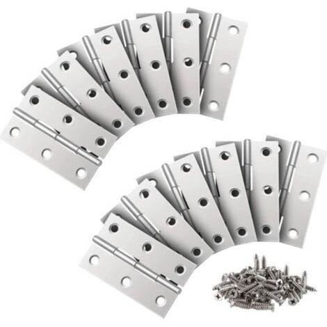 24 Pièces Charnière Inox,66MM Paumelles de Porte,Charniere PianoPour La Maison Meubles Matériel Armoire Garde Porte Tiroir (1/5)