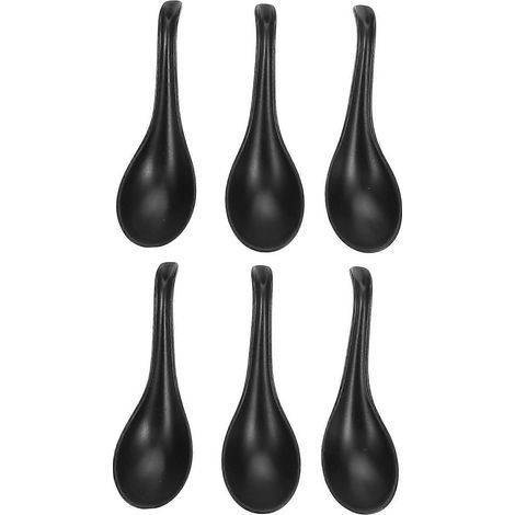 Set mit 6 Melamin-Suppenlöffeln für Restaurants, Ramen-Löffel (1/5)