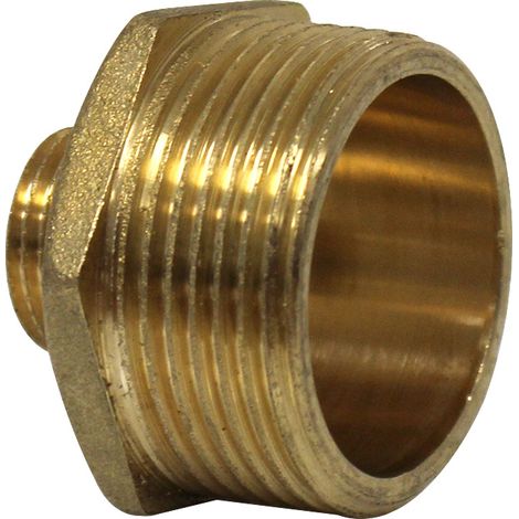 Watts – Raccord laiton réduit mâle/mâle 1'1/4-1/2' (33/42-15/21) – Filetage plomberie pour installations sanitaires – Étanchéité renforcée (1/7)