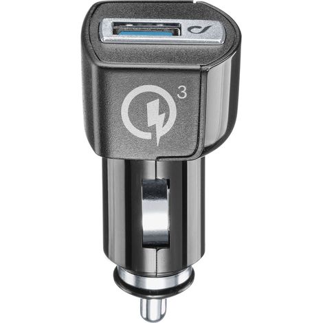 Cellularline USB Car Charger 18W - Huawei, Xiaomi, Wiko, Asus and other smartphone (1/4)