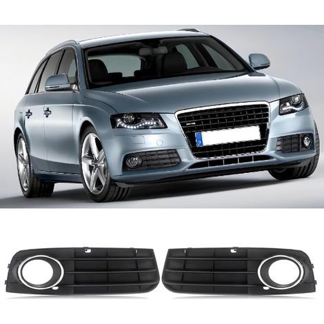 Nebelscheinwerferabdeckungen, schwarzes ABS, Audi A4 B8 8K 2009–2011, links und rechts, Ersatzteilnummer 8KD807681 (1/5)
