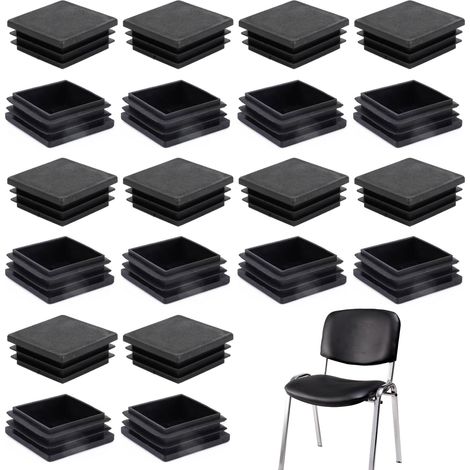 Lot de bouchons réutilisables 30, 35 et 40 x 30, 35 et 40 mm pour tubes et chaises carrées (1/5)