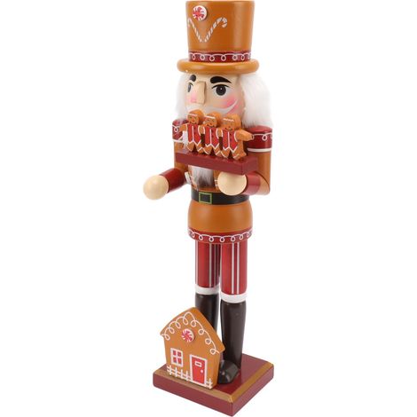 Figurine décorative en bois de 35,5 cm, colorée, à poser sur un bureau, idéale pour une chambre d'enfant (type 2). (1/5)