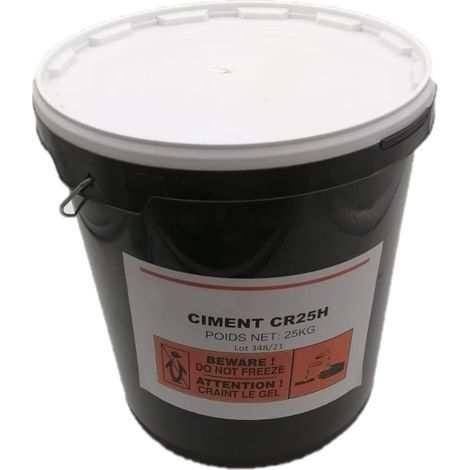 Coulis réfractaire silicaté en seau de 25 Kg