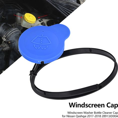 Bouchon Réservoir Lave-Glace Nissan Qashqai 2017-2018 28913JD00A, Capuchon Liquide Essuie-Verre Auto, Pièce Remplacement Haute Qualité, Compatible X-Trail (1/5)
