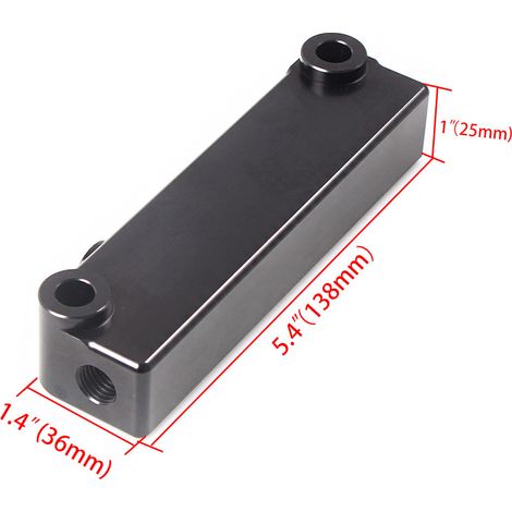 A set of modification parts for the fuel rail of the Dodge 6.7L Cummins (2010-2016). (1/4)