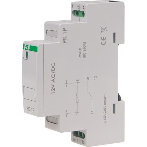 Elektromagnetisches Relais PK-1P 12V F&F (1/4)