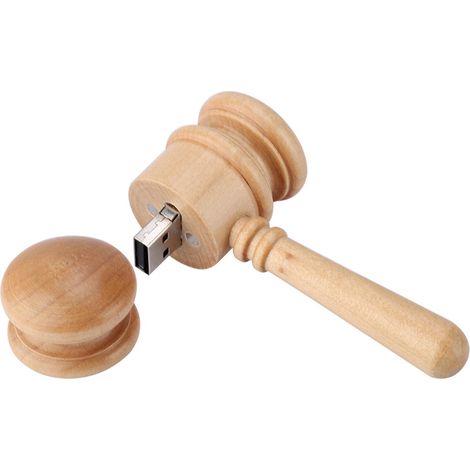 Clé USB 2.0 en forme de marteau en bois, compatible USB 1.1 (32 Go) (1/5)