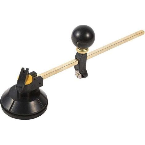Coupe Verre Circulaire,1 PC Compas réglables Diamètre du cercle de coupe diamant 40 cm avec outils de coupe à ventouse pour les amateurs de coupe de verre professionnels (1/4)