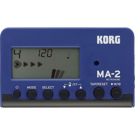 Korg MA-2 30 - 252 BPM Digitales Metronom Schwarz, Blau