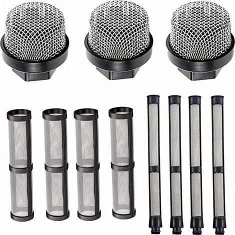 Kit de filtres pour pulvérisateur Graco 390, 395, 490, 495, 595 et 3400 : 3 types de paille, pompe de pulvérisation, filtre interne et filtre pour pistolet. (1/5)