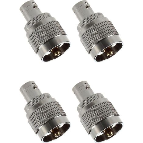 adaptateurs coaxiaux RF, BNC femelle vers UHF mâle PL259 (1/5)