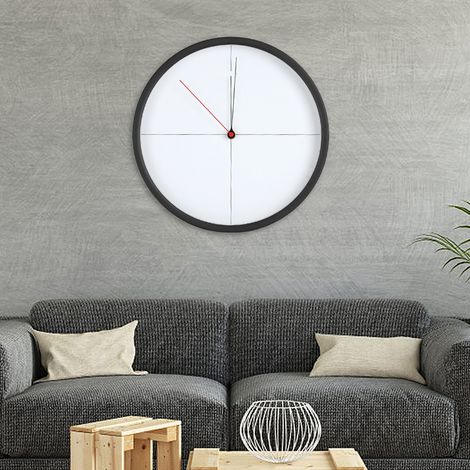 Horloge murale GEEKCOOK minimaliste et moderne en métal - Une minute - Horloge murale de style minimaliste (1/5)