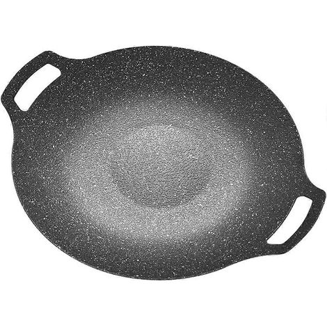 Plaque de cuisson ronde pour barbecue, poêle à griller antiadhésive pour cuisson au four (1/4)