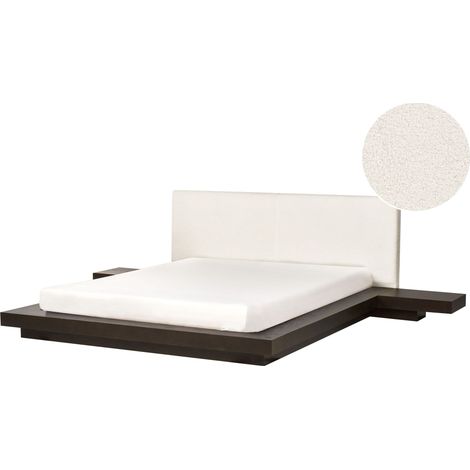 Bed Boucle ZEN 160 x 200 cm (EU King Size) Dark Ash Wood (1/5)