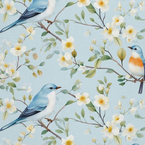 Tela decorativa para exteriores Oxford - Pájaros - DX2842 (1/5)