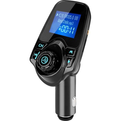 T11 Autoradio MP3 Bluetooth Mains-libre Transmetteur FM Récepteur Audio Voiture (1/4)