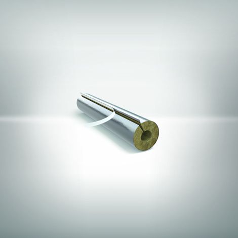 Armacell Steinwolle Schlauch Rohrschale MF-20X028 MF-20x028, DSD 22 mm, 1 m, Alu ummantelt