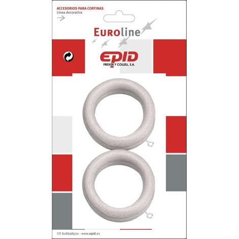 Anilla cortina Ø29mm hogar mad epid 6 pz