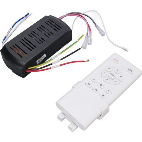 Ceiling Fan Light Remote Control Replacement Kit with Battery, Works in English, Universal for Household Use (1/4)
