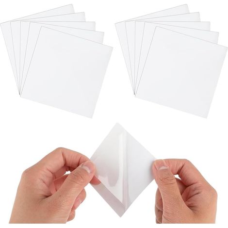 Kit de réparation 10 pièces auto-adhésif, pour piscine, jouets gonflables, matelas pneumatiques, rustine spa, piscine, baignoire gonflable(Transparent) (1/5)