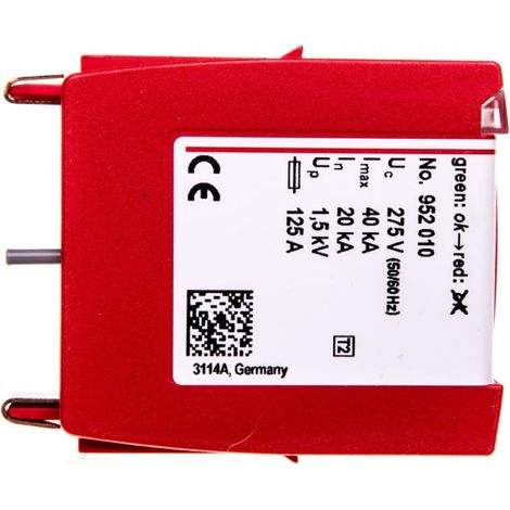 Accesorios: módulo de protección contra sobretensiones tipo 2 20kA 1.5kV DG MOD 275 952010