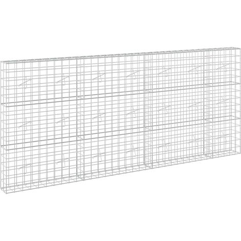 Gabione mit 5 mm Draht und 10x10 cm Maschen 350x20x150 cm vidaXL