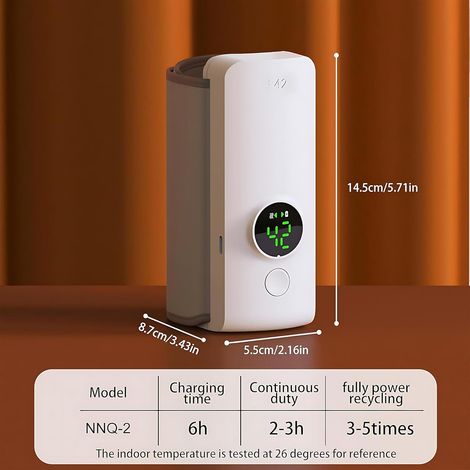 Chauffe Biberon Portable, Chauffe-biberon Électrique Lait Maternel, Chauffe Biberon USB Sans Fil, Chauffe Biberon Voyage Portatif 6000mAh, 48 Heures d'isolation, Bottle Warmer for Travel