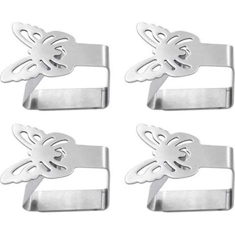 Pièces En Acier Inoxydable Nappe Clips Couvercle De La Table Pinces Pinces Pince De Table Linge De Table Titulaires De Couvre (1/5)