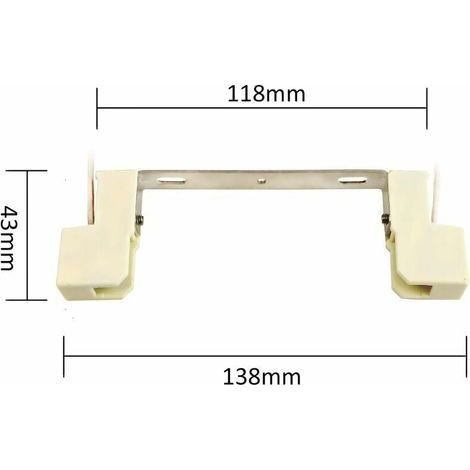 Douille pour Lampe R7S 118mm Halogène et Ampoule LED R7S, AC 100-240V, R7S J118 Linéaire Base Support Céramique pour Lampe Projecteur/Applique/Plafonnier, lot de 2 (1/4)