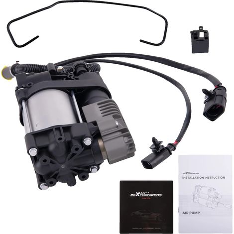 Compresseur de suspension pneumatique, Longueur 33 cm, Largeur 21 cm, Hauteur 20 cm, Poids 5 kg, Compatible avec le modèle de véhicule tout-terrain Premium 7P5 7P6 2011-2018 (1/5)