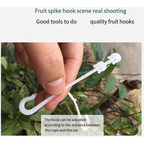 Crochet d'oreille pour tomate cerise, crochet de tension pour support d'oreille, crochet pour suspendre les fruits --- (1/5)